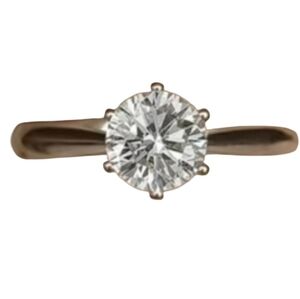 Moissanite Diamond Silver Ring 2 CT
